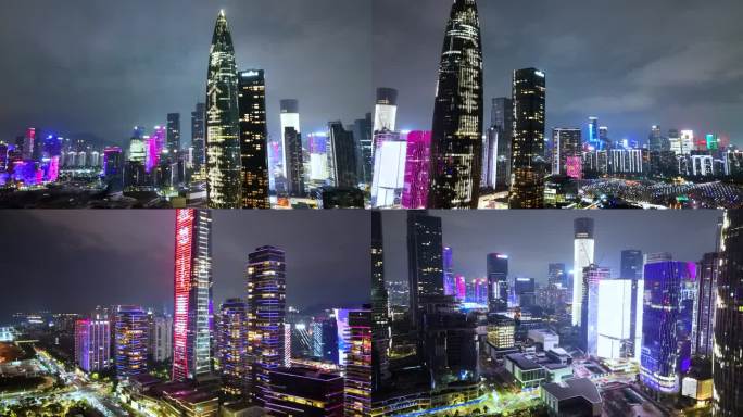 深圳湾 春笋 夜景