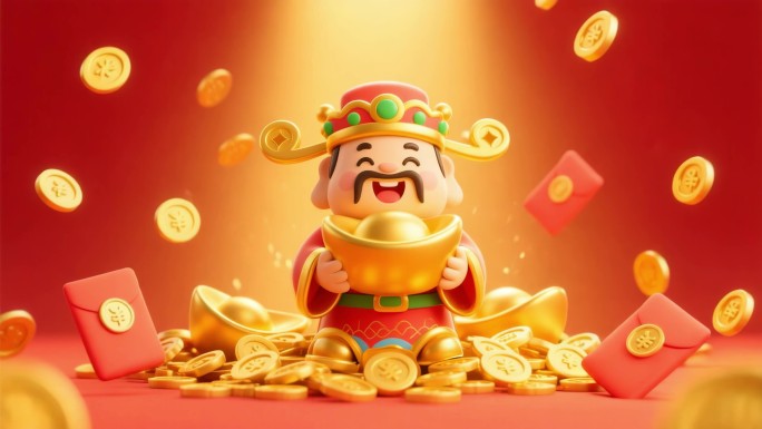 财神 恭喜发财 新年贺岁 迎财神