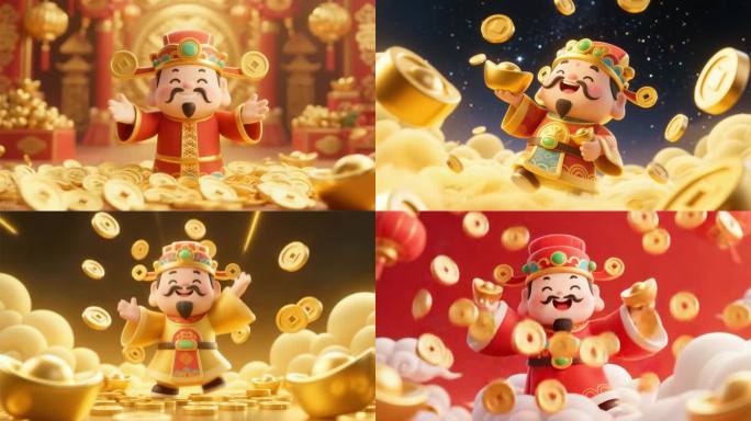财神 恭喜发财 新年贺岁 迎财神