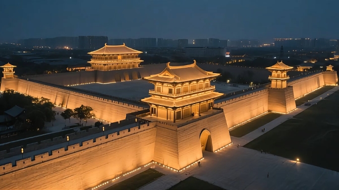 古代城市繁华景象古代建筑 中国风