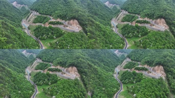 陕西安康 平利县 正阳草甸 环山路 航拍
