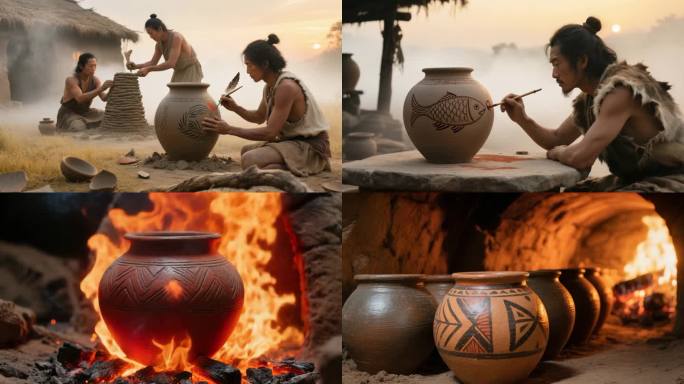 原始部落陶器制作