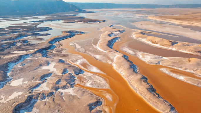 国家地理山脉盆地河床盐湖风蚀地貌