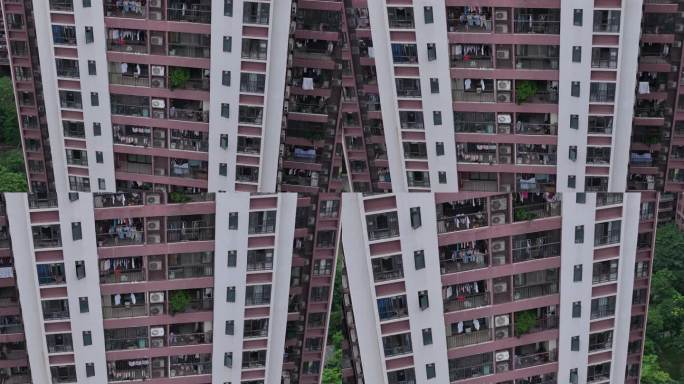 高层住宅楼密集景观
