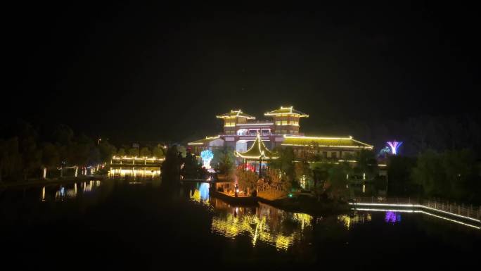 【4K精品】夜幕下的民俗打铁花火壶