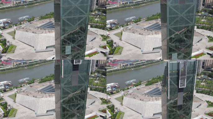 城市地标建筑航拍