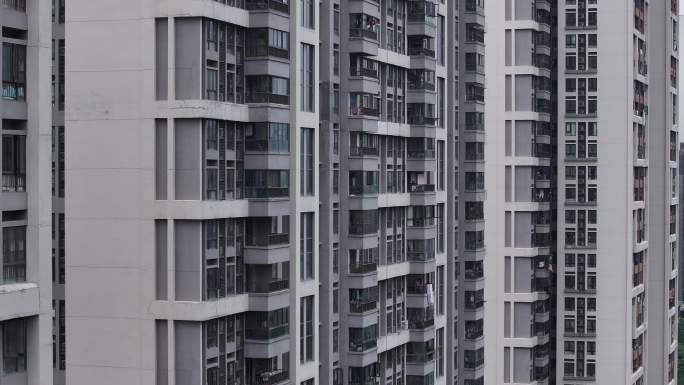 密集住宅楼宇外观