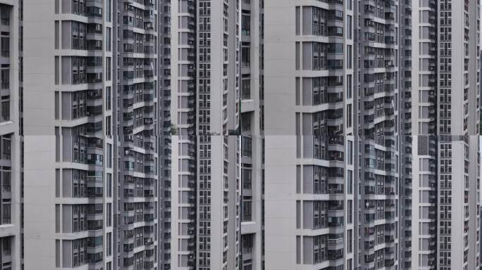 密集住宅楼宇外观