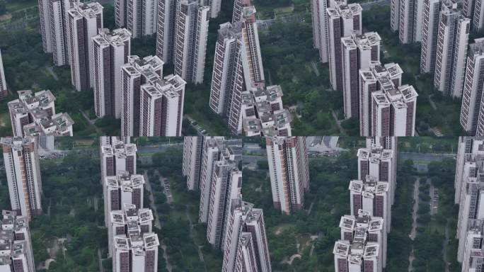 城市高楼林立景观