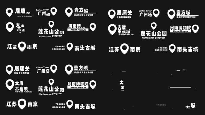 地标定位地理位置信息标题