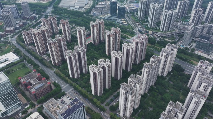 城市高楼林立景观