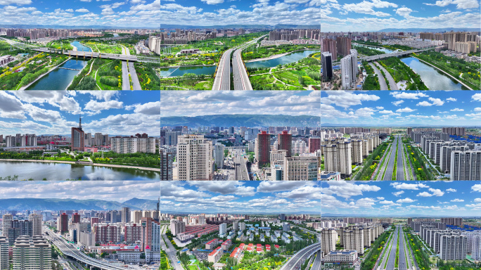 呼和浩特航拍延时 呼和浩特宣传片蓝天白云