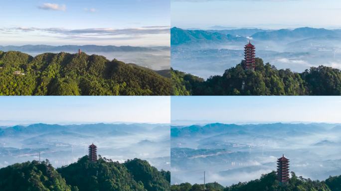 重庆北碚缙云山移动延时摄影4K