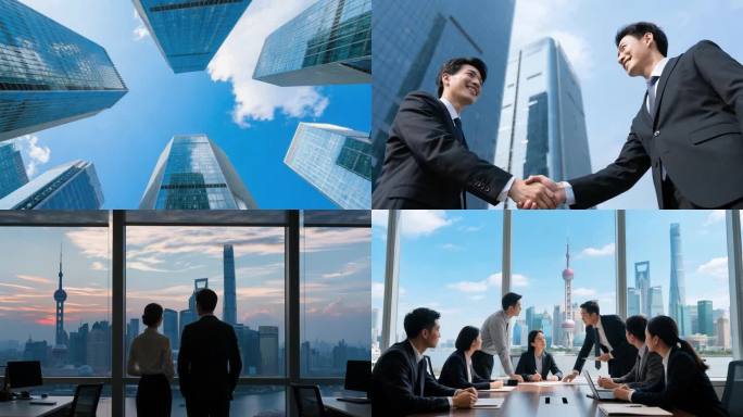 【音乐可商用】上海城市景观与商业精英