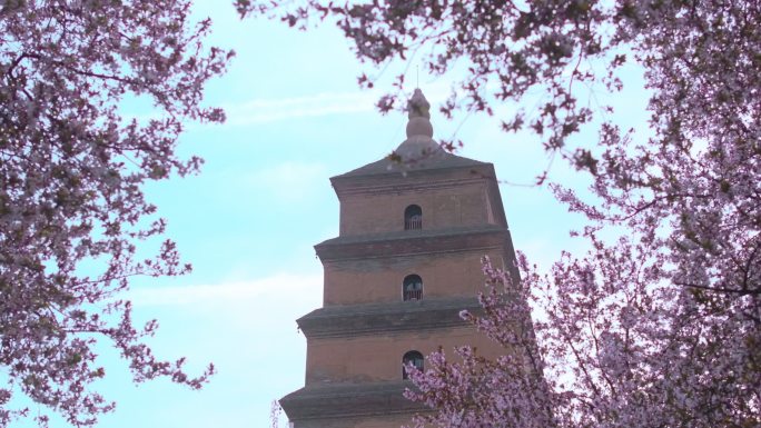 西安大雁塔、大慈恩寺4K航拍10Mian