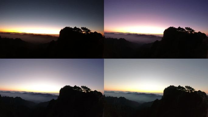 黄山光明顶日出云海延时