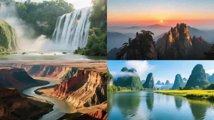 壮丽山河自然风光