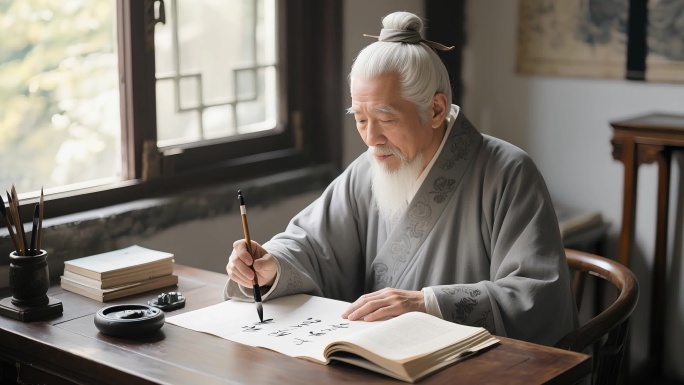 古代老者 张仲景素材