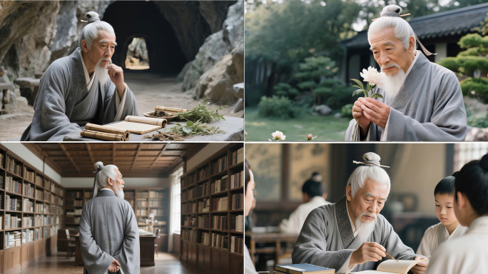 古代老者 张仲景素材