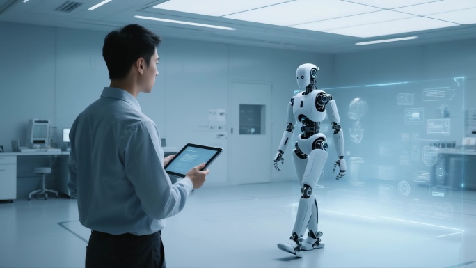 人形机器人训练 AI机器人研发生产流程