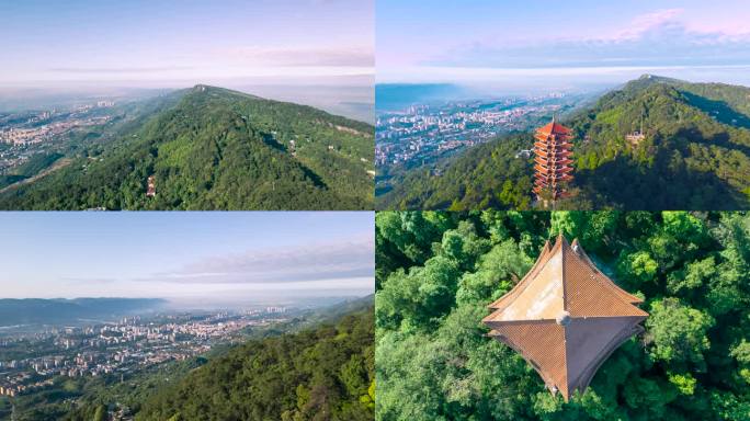 重庆北碚缙云山移动延时航拍4K