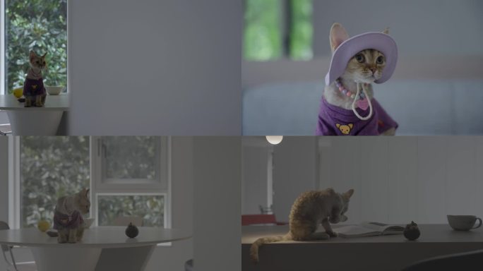 德文猫咖猫舍猫咪穿搭