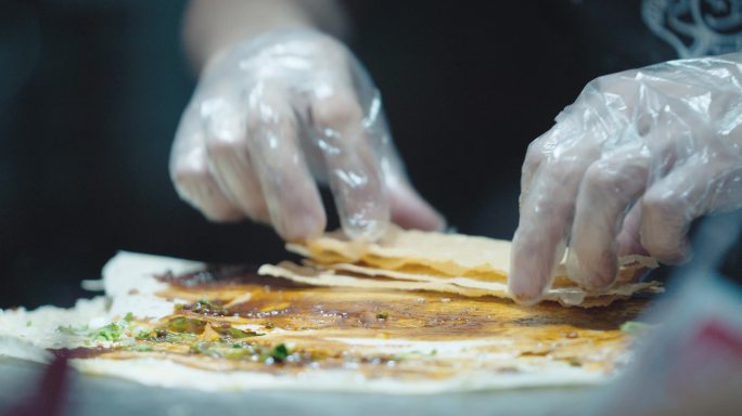 夜市美食街的城市生活