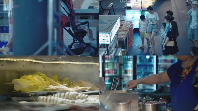 夜市美食街的人间烟火