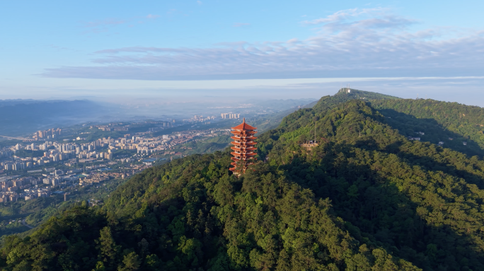 重庆北碚缙云山风光4K