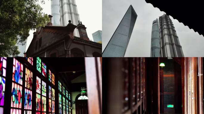 吴昌硕纪念馆石库门建筑与现代都市融合