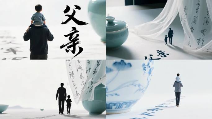 中国风父亲节片头 包装素材