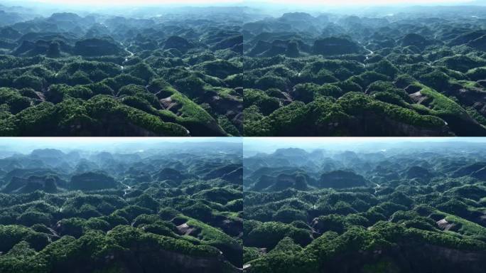 绿色山峦航拍景观