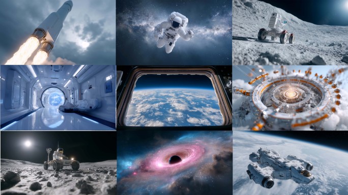 空间站宇宙空间探索火箭发射升空航天航空