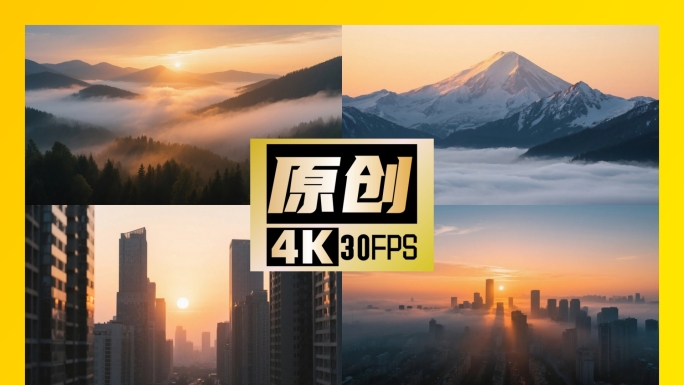 日出 朝阳 日照金山 太阳升起各场景延时
