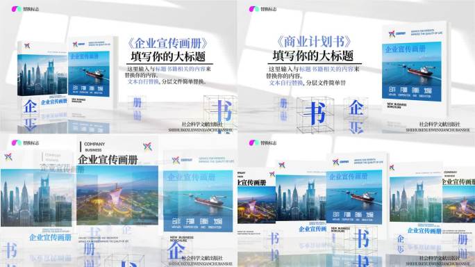 企业宣传画册设计书展示