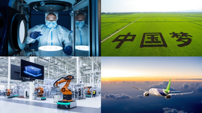中国梦中国科技腾飞景象