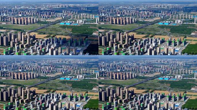 现代化城市景观航拍
