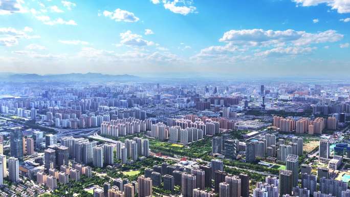 城市建筑群航拍