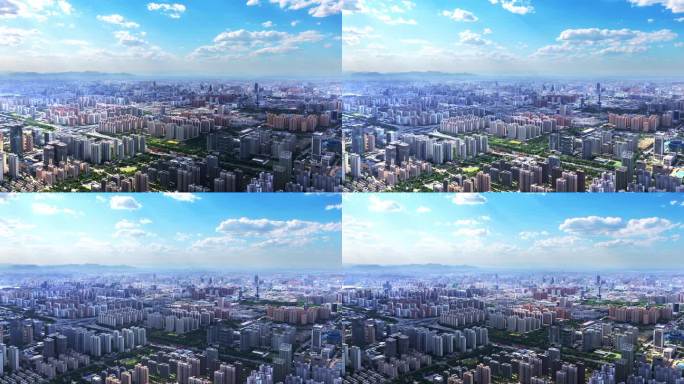 城市建筑群航拍