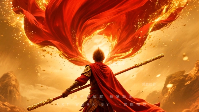 【金箍棒】火焰特效黑神话孙悟空英雄之路
