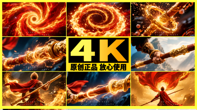 【金箍棒】火焰特效黑神话孙悟空英雄之路