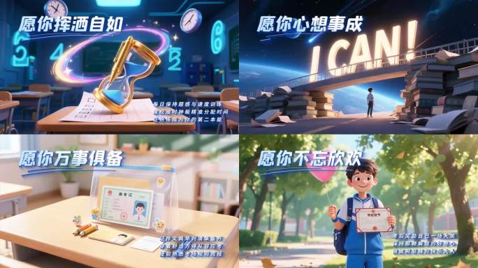 高考加油动画