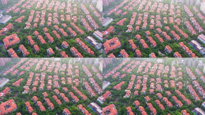城市高密度住宅鸟瞰