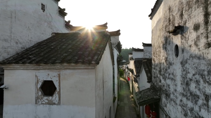 【合集】徽派房顶建筑 航拍