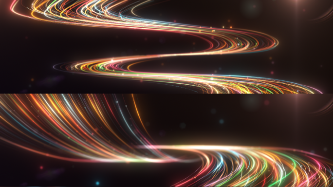 唯美光线粒子生长