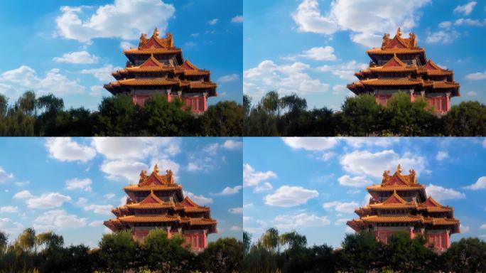 北京故宫角楼特写