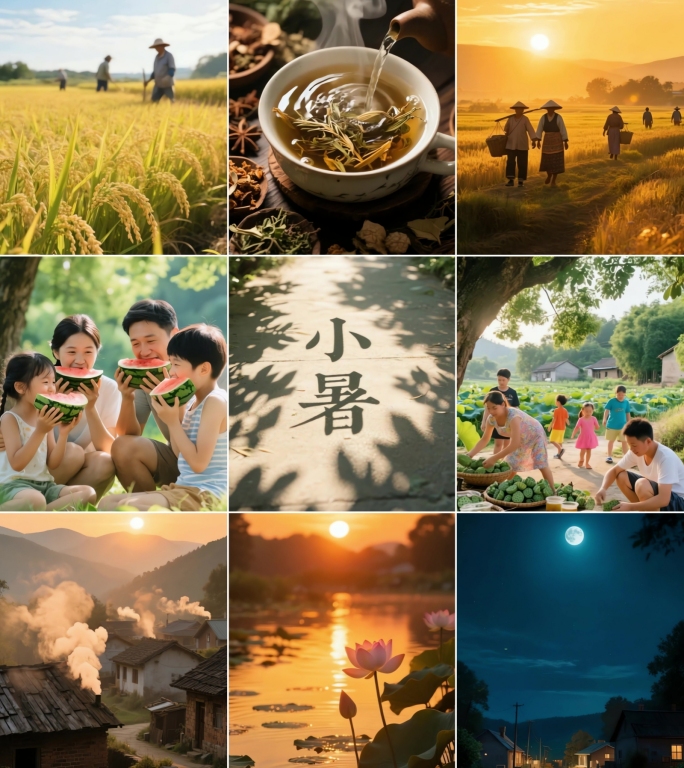 小暑节气手机竖屏生活自然集