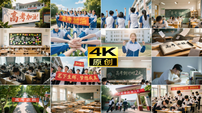 高考加油冲刺奋斗时光青春校园合集