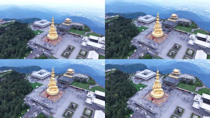 庄严神圣的峨眉山金顶