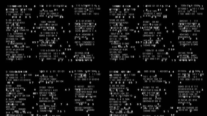 数字代码闪烁黑客帝国代码